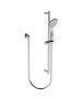 Horus Naja Contemporary Collection - Wall Shower Set with Rail, Flexible Hose and Handspray - Chrome 48.532-CH