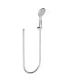 Horus Naja Contemporary Collection - Wall Hook with Handshower and Flexible Hose - Metal Gun 48.582-CF