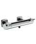 Horus Naja Contemporary Collection - Exposed Thermostatic Wall Shower Mixer - Matt Black 48.596-NO