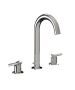 Horus Minoé Contemporary Collection - 3 Hole Basin Set - Satin Brass 49.260-LS