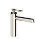 Horus Minoé Contemporary Collection - Single Lever Basin Mixer - with Drain Valve with Cover - Satin Brass 49.709-LS