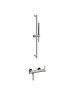 Horus Minoé Contemporary Collection - Complete Set : Exposed Thermostatic Wall Bathshower Mixer - Satin Brass 49.795-LS