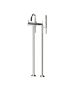 Horus Minoé Contemporary Collection - Complete Thermostatic Bath-shower Mixer with Pipes for Free Standing Bath - Chrome 49.798-CH