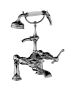 Horus Montmartre Classic Collection - Complete Deck Bath / Shower Mixer / Medium Height Cradle - Chrome 50.435-CH