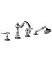 Horus Montmartre Classic Collection - 4 Hole Deck Bath / Shower Set - Matt Nickel 50.466-NM