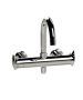 Horus Canopée Contemporary Collection - Exposed Thermostatic Wall Bathshower Mixer - Satin Brass 60.784-LS