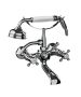 Horus Ascott Classic Collection - Wall Bath/ Shower Mixer Complete - Polished Nickel 62.414-NB