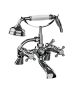 Horus Ascott Classic Collection - Deck Bath / Shower Mixer Complete - Matt Nickel 62.485-NM