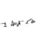 Horus Ascott Classic Collection - 4 Hole Deck Bath/ Shower Set - Chrome 65.466-CH