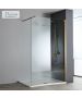 Διαχωριστικό κρύσταλλο ντουζιέρας IWIS Walk-in 100 ρυθμιζόμενo από 96 έως 98εκ., Devon Clean Glass PVD AISI304 Bronze Brushed IW100C-221