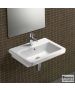 Νιπτήρας Πορσελάνης City 60x45 (1 οπή) Bianco Ceramica White MCITY82-300