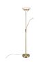 Φωτιστικό Επιδαπέδιο Υ180x32x57cm  1x28w & Διαβάσματος 1x6w 3000K Brass Matt Trio Orson R40073508