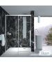 Συρόμενη πόρτα καμπίνας ντουζιέρας Smooth 110 ύψους 200εκ. ρυθμιζόμενη από 107 έως 111εκ. Devon Clean Glass Chrome SLM110C-100