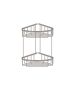 Sanco Shower Baskets Διπλή γωνιακή Θήκη Γκρι τσιμέντου ματ 00009-M104