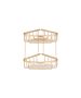 Sanco Shower Baskets Διπλή γωνιακή Θήκη PVD θερμό μπρονζέ βουρτσιστό 00009-PVD-01BR