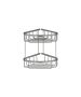 Sanco Shower Baskets Διπλή γωνιακή Θήκη PVD gun metal βουρτσιστό 00009-PVD-05BR