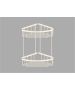 Sanco Shower Baskets Διπλή γωνιακή Θήκη Μπεζ ματ 00009-Μ102