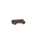 Sanco Bath Robe Hook & Door Stop Διπλό Άγκιστρο Wenge ανάγλυφο 00682-Α75