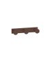 Sanco Bath Robe Hook & Door Stop Τριπλό Άγκιστρο Wenge ανάγλυφο 00683-Α75