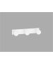 Sanco Bath Robe Hook & Door Stop Τριπλό Άγκιστρο Λευκό ματ 00683-Μ101