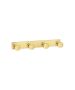 Sanco Bath Robe Hook & Door Stop Τετραπλό άγκιστρο PVD χρυσό ορείχαλκο βουρτσιστό 00684-PVD-02BR