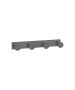 Sanco Bath Robe Hook & Door Stop Τετραπλό άγκιστρο PVD gun metal βουρτσιστό 00684-PVD-05BR