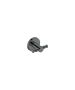 Sanco Ergon Αγκιστρο διπλό PVD gun metal γυαλιστερό 25918-PVD-05PL
