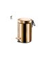 Sanco Waste Bins Χαρτοδοχείο 3 lt Soft Close (AISI 304) PVD θερμό μπρονζέ γυαλιστερό 90603-PVD-01PL