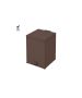 Sanco Waste Bins Χαρτοδοχείο 5lt Wenge ανάγλυφο 90677-Α75