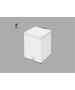 Sanco Waste Bins Χαρτοδοχείο 5lt Λευκό ματ 90677-Μ101