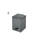 Sanco Waste Bins Χαρτοδοχείο 5lt Ανθρακί ανάγλυφο 90677-Μ118