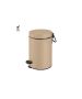 Sanco Waste Bins Χαρτοδοχείο 3lt Soft Closing System Μόκα ματ 90689-M103