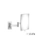 Sanco Cosmetic mirrors Μεγεθυντικός καθρέπτης x3 (Διπλό βραχίονα) Χρώμιο MR-301-Α03