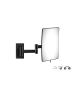 Sanco Cosmetic mirrors Μεγεθυντικός καθρέπτης x3 (Διπλό βραχίονα) Μαύρο ματ MR-301-Μ116