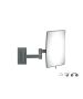 Sanco Cosmetic mirrors Μεγεθυντικός καθρέπτης x3 (Διπλό βραχίονα) Ανθρακί ανάγλυφο MR-301-Μ118