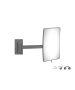 Sanco Cosmetic mirrors Μεγεθυντικός καθρέπτης x3 Ανθρακί ανάγλυφο MR-305-Μ118