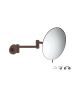 Sanco Cosmetic mirrors Μεγεθυντικός καθρέπτης x3 (Διπλό βραχίονα) Wenge ανάγλυφο MR-701-Α75