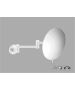 Sanco Cosmetic mirrors Μεγεθυντικός καθρέπτης x3 (Διπλό βραχίονα) Λευκό ματ MR-701-Μ101