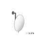 Sanco Cosmetic mirrors Μεγεθυντικός καθρέπτης x5 Ανθρακί ανάγλυφο MR-764-Μ118