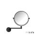 Sanco Cosmetic mirrors Μεγεθυντικός καθρέπτης 2 όψεων x5 Μαύρο ματ MR-811-Μ116