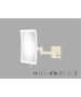 Sanco LED Cosmetic mirrors Μεγεθυντικός καθρέπτης x3 με LED Μπεζ ματ MRLED-301-Μ102