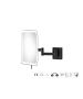 Sanco LED Cosmetic mirrors Μεγεθυντικός καθρέπτης x3 με LED Μαύρο ματ MRLED-301-Μ116
