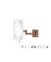 Sanco LED Cosmetic mirrors Μεγεθυντικός καθρέπτης x3 με LED Χάλκινο ματ MRLED-301-Μ26