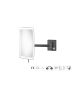 Sanco LED Cosmetic mirrors Μεγεθυντικός καθρέπτης x3 με LED Σκούρο γραφίτη MRLED-305-122