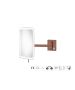Sanco LED Cosmetic mirrors Μεγεθυντικός καθρέπτης x3 με LED Χάλκινο ματ MRLED-305-Μ26