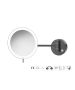 Sanco LED Cosmetic mirrors Μεγεθυντικός καθρέπτης x3 με LED Σκούρο γραφίτη MRLED-705-122
