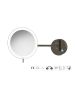 Sanco LED Cosmetic mirrors Μεγεθυντικός καθρέπτης x3 με LED Σκούρο μπρονζέ ματ MRLED-705-DM25
