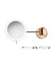 Sanco LED Cosmetic mirrors Μεγεθυντικός καθρέπτης x3 με LED PVD θερμό μπρονζέ γυαλιστερό MRLED-705-PVD-01PL