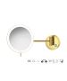 Sanco LED Cosmetic mirrors Μεγεθυντικός καθρέπτης x3 με LED PVD χρυσό ορείχαλκο γυαλιστερό MRLED-705-PVD-02PL