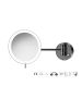 Sanco LED Cosmetic mirrors Μεγεθυντικός καθρέπτης x3 με LED PVD gun metal βουρτσιστό MRLED-705-PVD-05BR